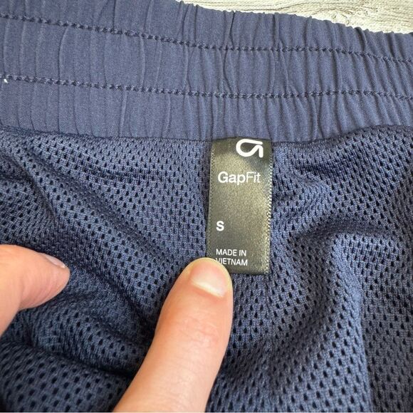 GAP Fit Women's Athletic Pants Dark Navy Blue S SM Small Mesh Lining GAPFit Vent - Picture 4 of 11